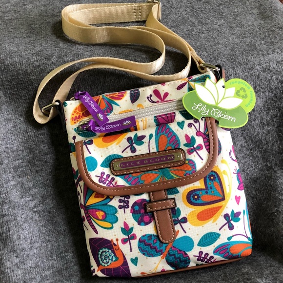 lily bloom butterfly purse